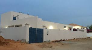 House with wall around it